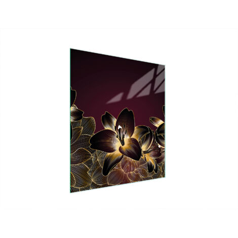 Glasschneidebrett 45x52 Orchidee