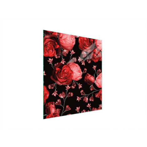 Glasschneidebrett 45x52 Rosen