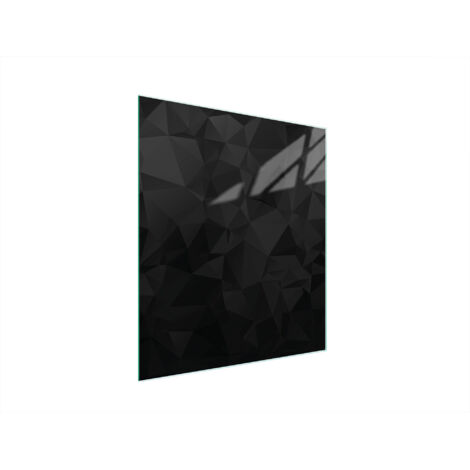 Glasschneidebrett 45x52 Schwarz