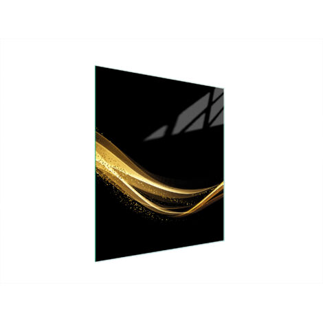 Glasschneidebrett 45x52 Schwarz