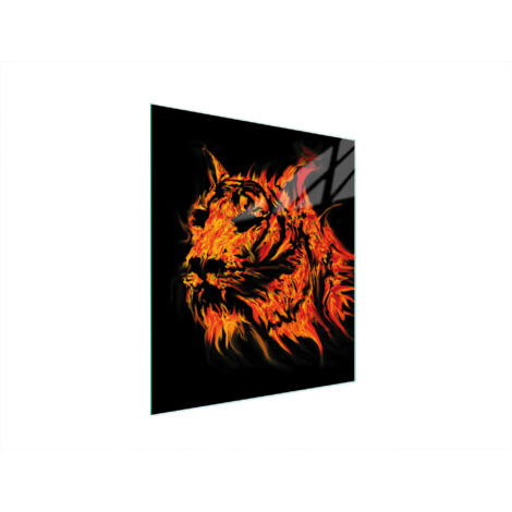 Glasschneidebrett 45x52 TIGER