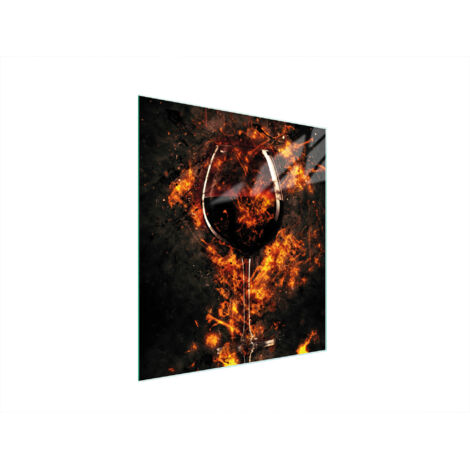 Glasschneidebrett 45x52 Wein