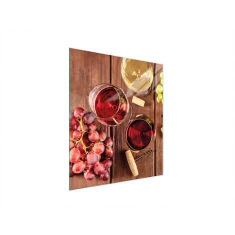 Glasschneidebrett 45x52 Wein