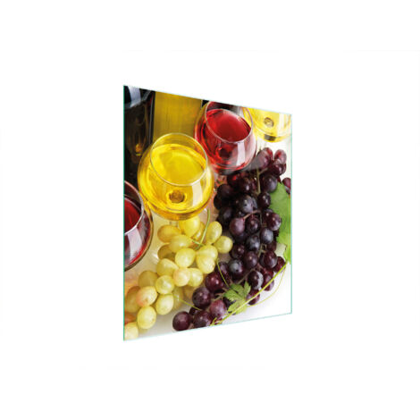 Glasschneidebrett 45x52 Wein