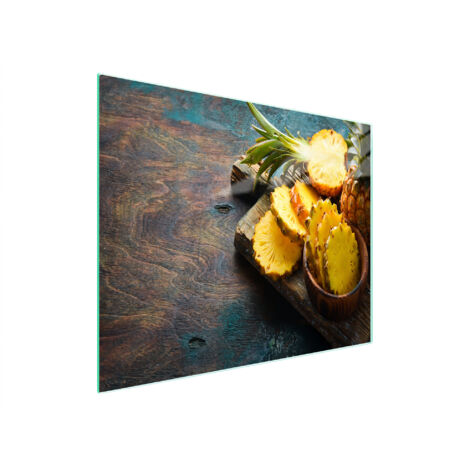 Glasschneidebrett 52x30 Ananas