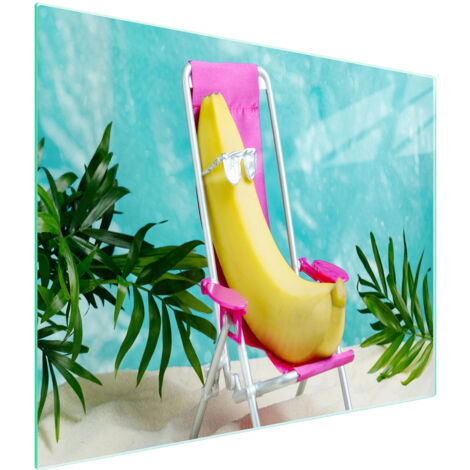 Glasschneidebrett 52x30 Banane