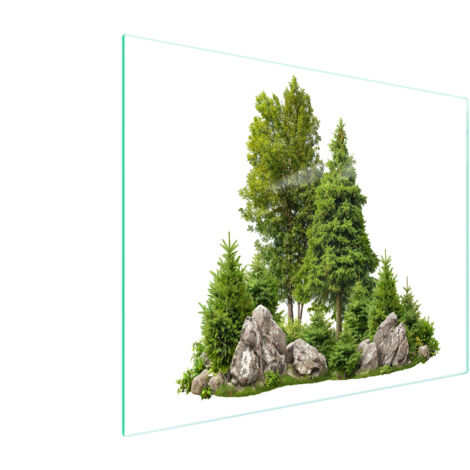 Glasschneidebrett 52x30 Baum