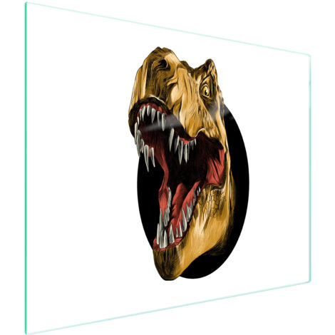 Glasschneidebrett 52x30 Dinosaurier