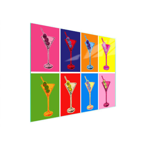 Glasschneidebrett 52x30 Farbe