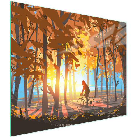 Glasschneidebrett 52x30 Forest