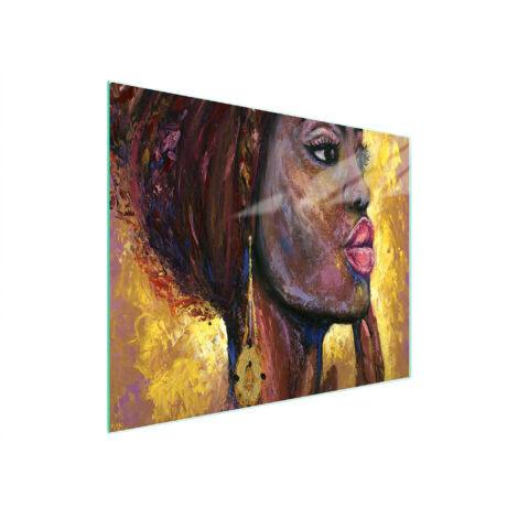Glasschneidebrett 52x30 Frau
