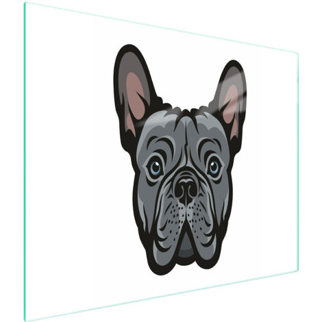 Glasschneidebrett 52x30 Hund