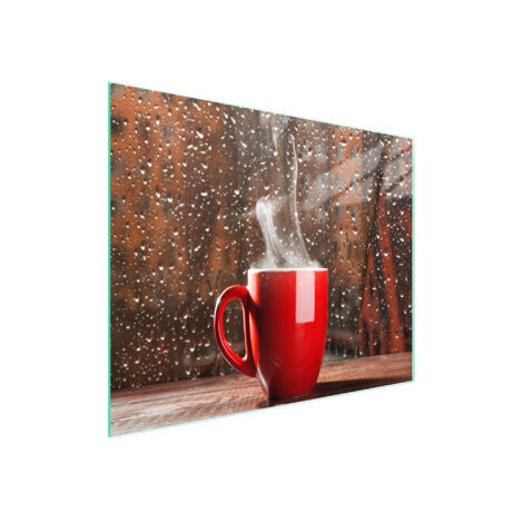 Glasschneidebrett 52x30 Kaffee