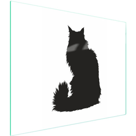 Glasschneidebrett 52x30 Katze