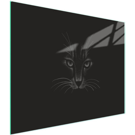 Glasschneidebrett 52x30 Katze