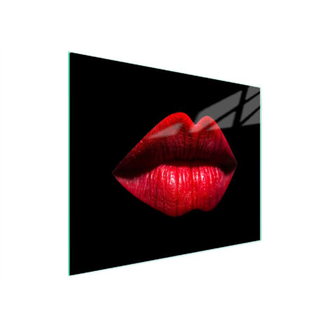 Glasschneidebrett 52x30 Mund