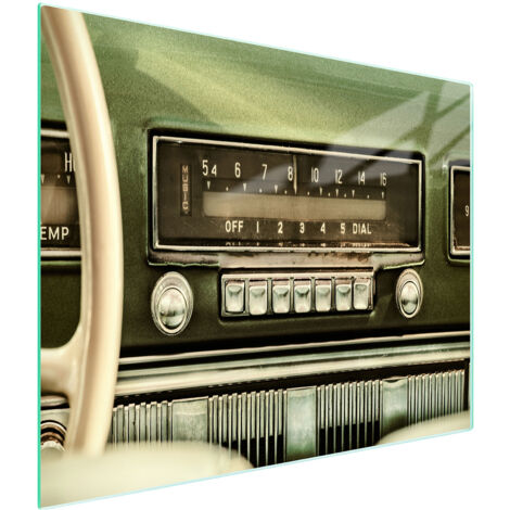 Glasschneidebrett 52x30 Radio