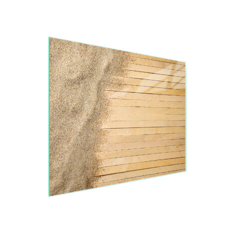 Glasschneidebrett 52x30 Sand