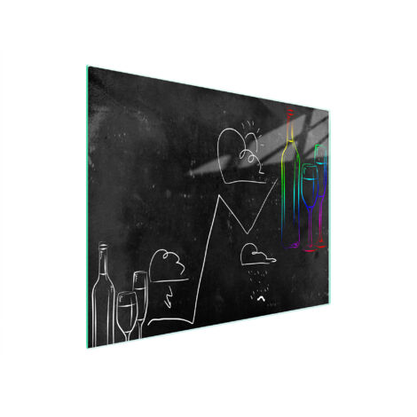 Glasschneidebrett 52x30 Schwarz