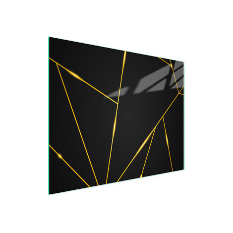 Glasschneidebrett 52x30 Schwarz
