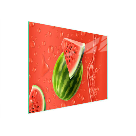 Glasschneidebrett 52x30 Wassermelone