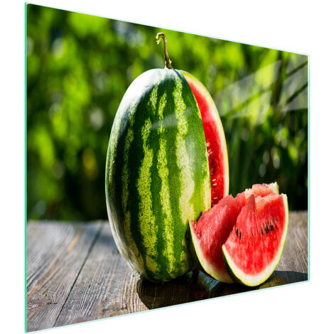 Glasschneidebrett 52x30 Wassermelone