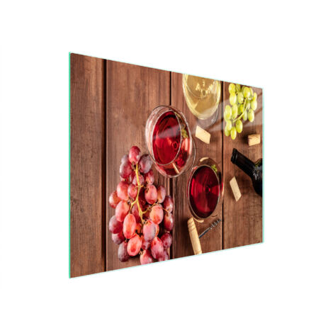 Glasschneidebrett 52x30 Wein