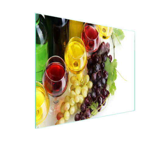 Glasschneidebrett 52x30 Wein