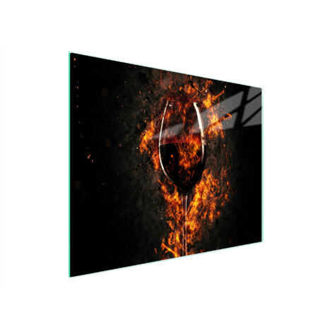 Glasschneidebrett 52x30 Wein