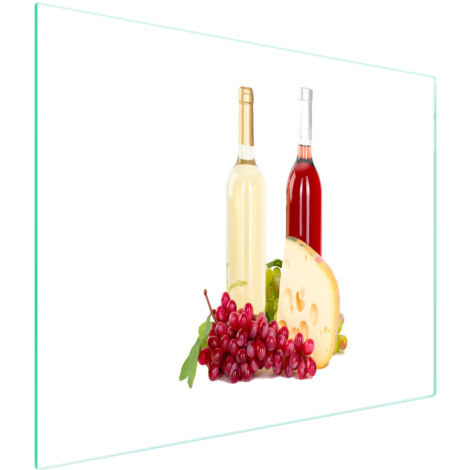 Glasschneidebrett 52x30 Wein
