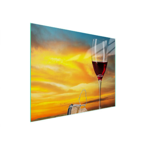 Glasschneidebrett 52x30 Wein