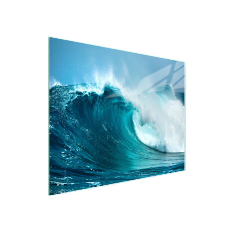 Glasschneidebrett 52x30 Welle