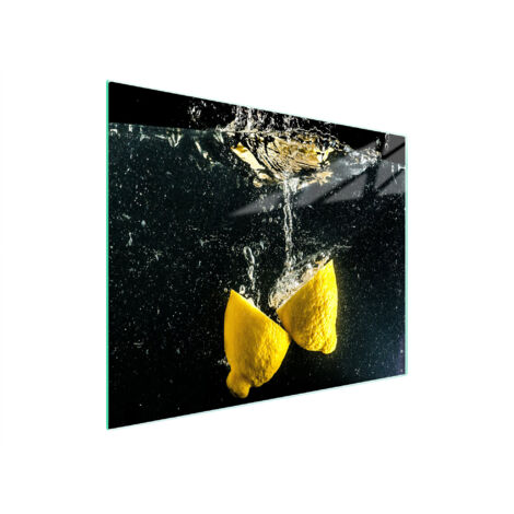 Glasschneidebrett 52x30 Zitrone