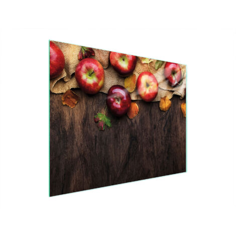 Glasschneidebrett 52x40 Äpfel