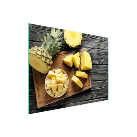 Glasschneidebrett 52x40 Ananas