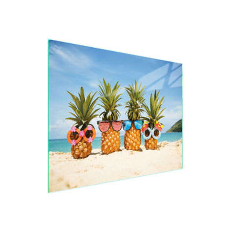 Glasschneidebrett 52x40 Ananas