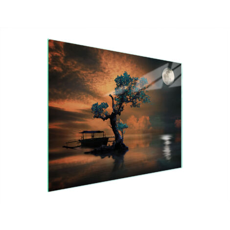 Glasschneidebrett 52x40 Baum