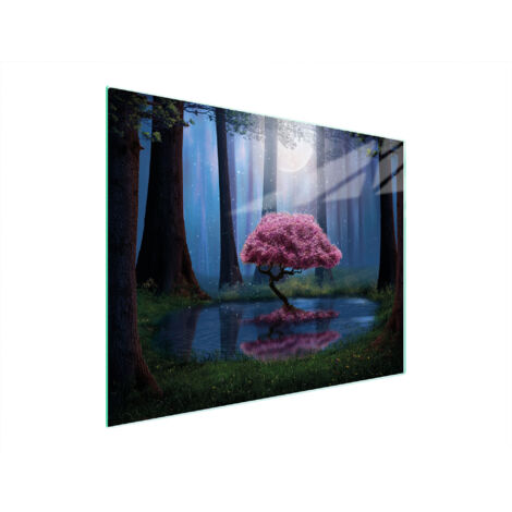 Glasschneidebrett 52x40 Baum