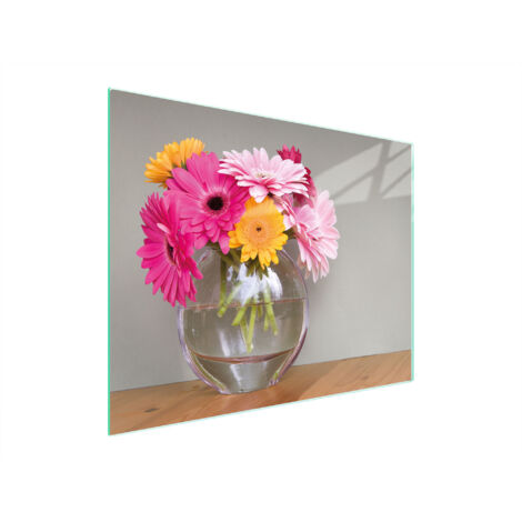 Glasschneidebrett 52x40 Blumen