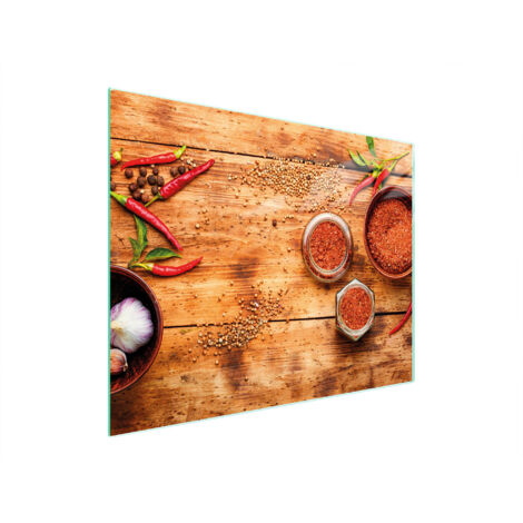 Glasschneidebrett 52x40 Chili