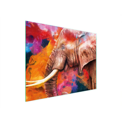 Glasschneidebrett 52x40 Elefant