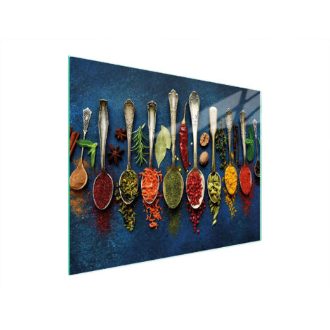 Glasschneidebrett 52x40 Gewürze