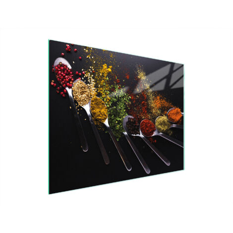 Glasschneidebrett 52x40 Gewürze