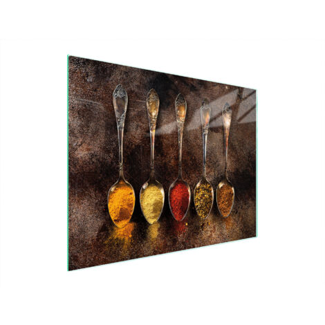 Glasschneidebrett 52x40 Gewürze