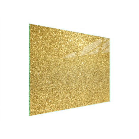 Glasschneidebrett 52x40 Gold
