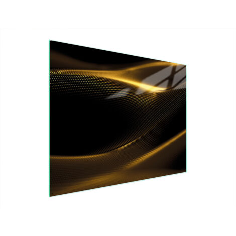 Glasschneidebrett 52x40 Gold
