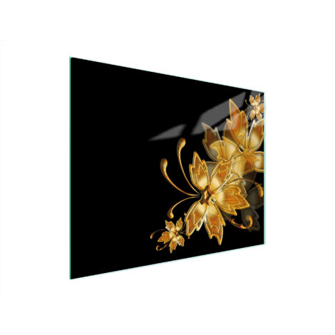 Glasschneidebrett 52x40 Gold