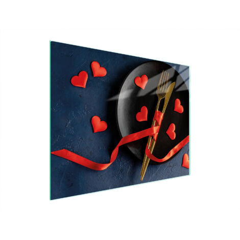 Glasschneidebrett 52x40 Herz