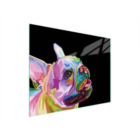 Glasschneidebrett 52x40 Hund