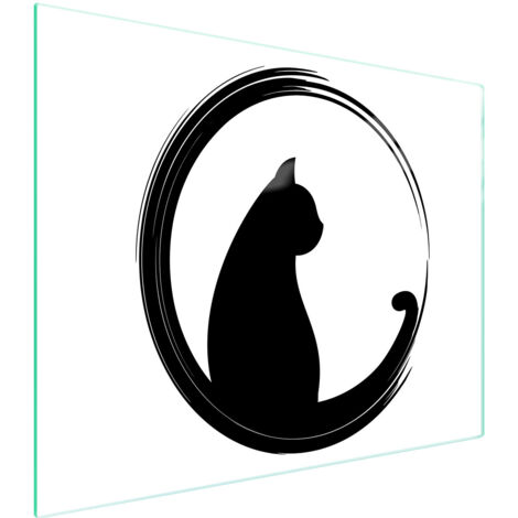 Glasschneidebrett 52x40 Katze